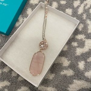 Rose quartz necklace